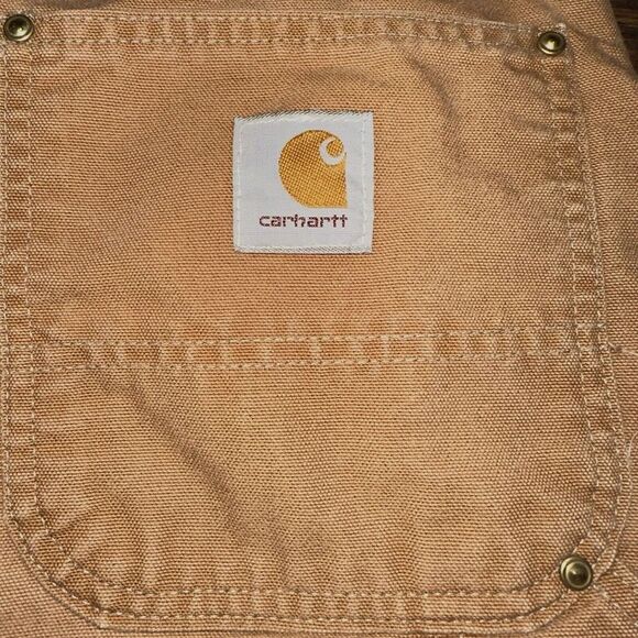 Vintage Carhartt B01 BRN‎ Brown Double Knee Work Wear Pants Mens 42(40)X32 - Picture 3 of 8